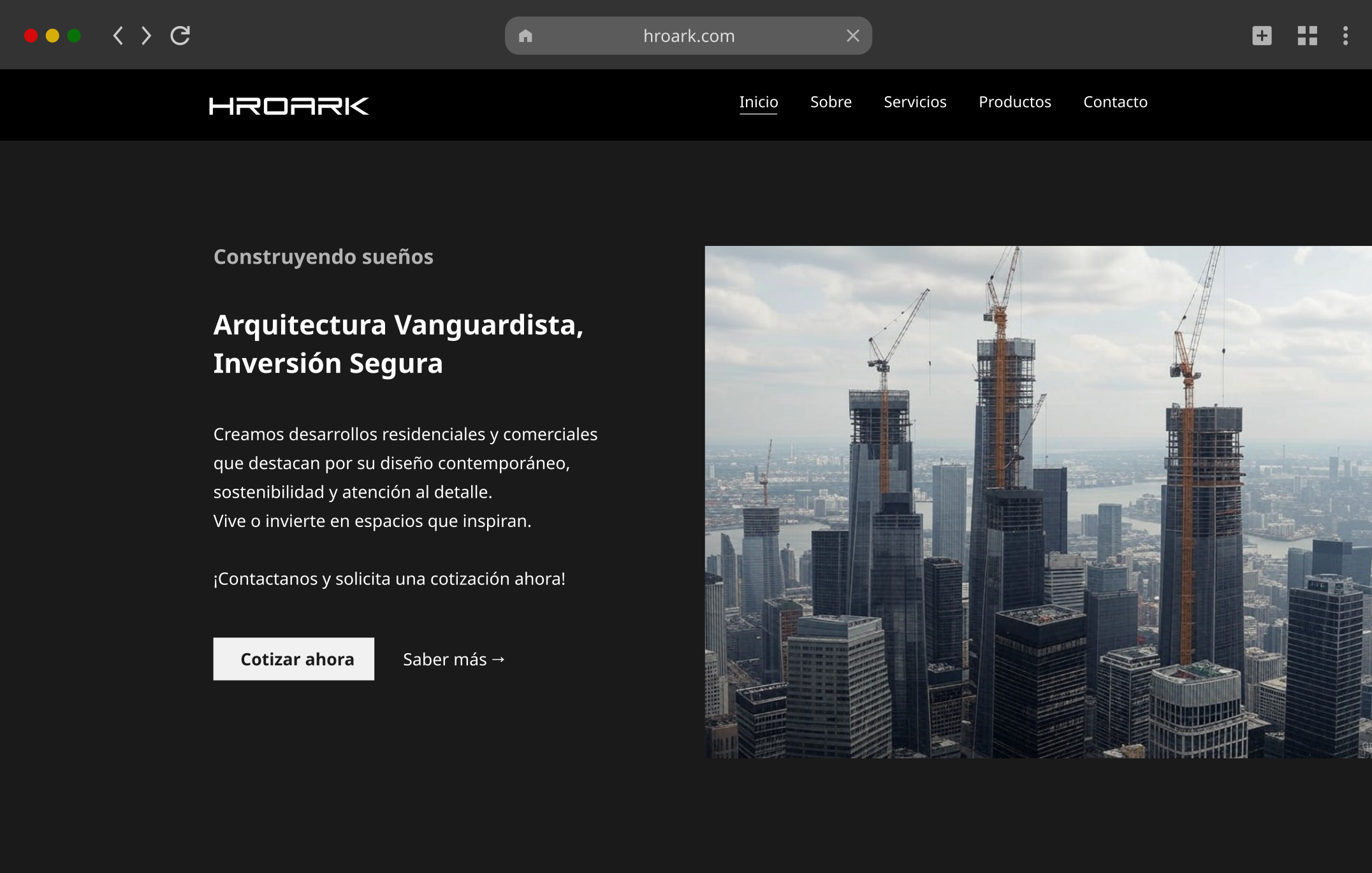 Pagina web moderna y personalizada